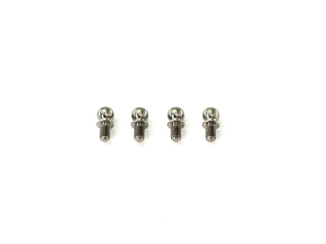Parts - INFINITY チタンボールエンド4.9mm ショート（4個）【T158】 ラジコンパーツ