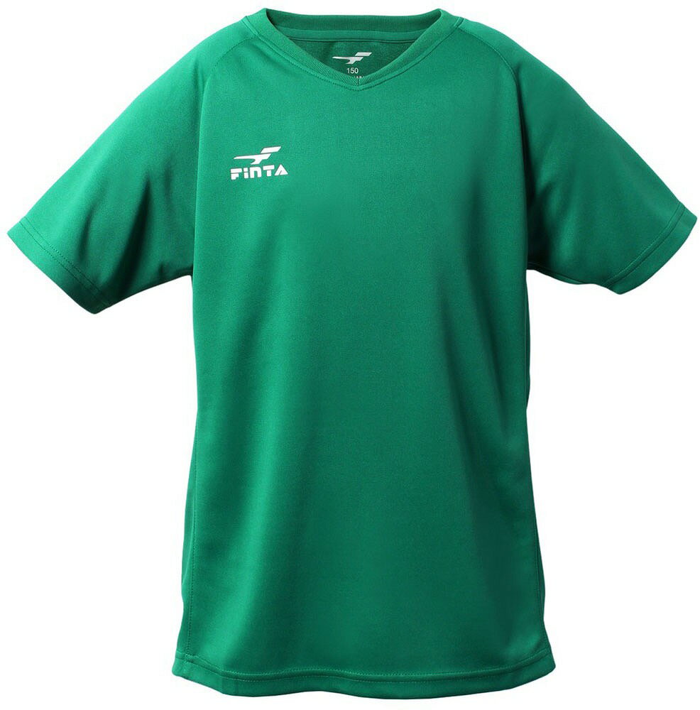 FNT-FT3004-3100-150 FINTA（フィンタ） JRゲームシャツ（グリーン・サイズ：150） サッカー・フットサル用 1