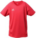 FNT-FT3004-7100-130 FINTA（フィンタ） JRゲームシャツ（レッド・サイズ：130） サッカー・フットサル用