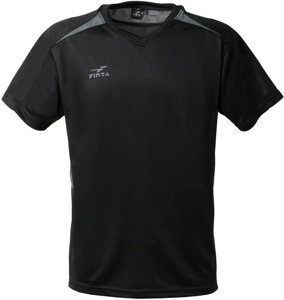 FINTA（フィンタ） プラクティスシャツ（ブラック・サイズ：M） FNT-FT3007-0500-M サッカー・フットサル用