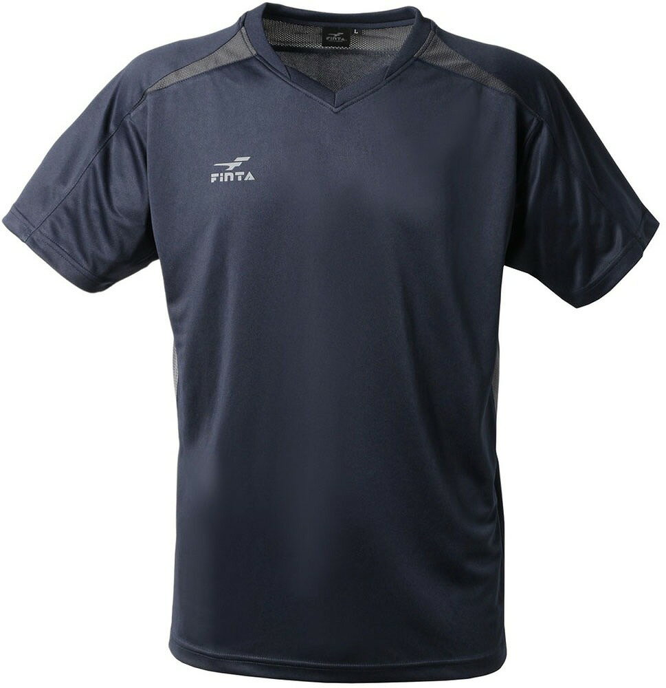 FINTA(フィンタ) プラクティスシャツ(ネイビー・サイズ:S) FNT-FT3007-1100-S サッカー・フットサル用