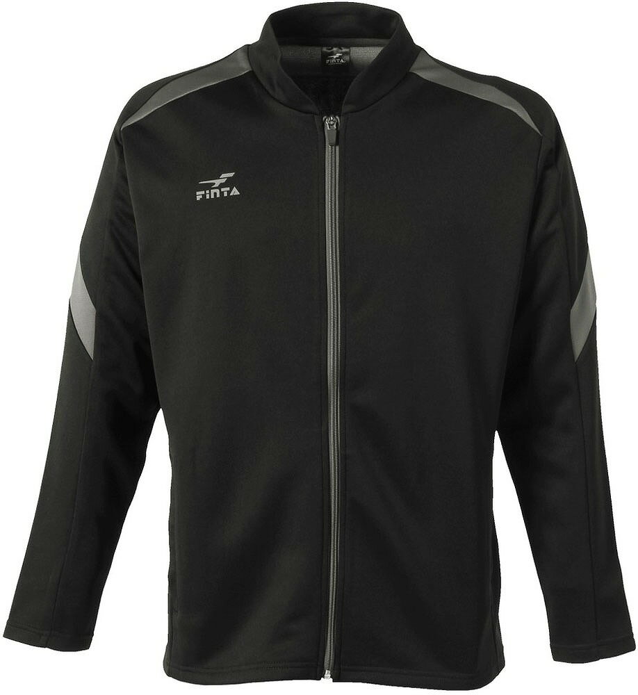 FNT-FT3009-0500-XO FINTA(フィンタ) トレーニングジャケット(ブラック・サイズ:XO) サッカー・フットサル用