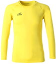 FNT-FT5998-4100-140 FINTA(フィンタ) JRストレッチL/Sクルーネックアンダーシャツ(イエロー・サイズ:140) サッカー・フットサル用(4)