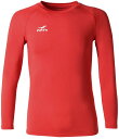 FINTA(フィンタ) JRストレッチL/Sクルーネックアンダーシャツ(レッド・サイズ:130) FNT-FT5998-7100-130 サッカー・フットサル用