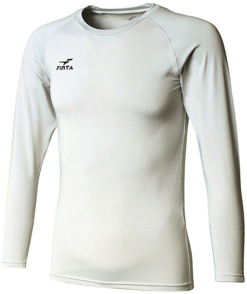 Other - FINTA（フィンタ） ストレッチL/Sクルーネックアンダーシャツ（シルバー・サイズ：S） FNT-FT5997-0300-S サッカー・フットサル用