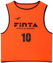 FNT-FT6558-6100-10 FINTA（フィンタ） ビブス(単品)（オレンジ・10） サッカー・フットサル用