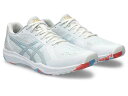 1073A064-100-26.0 アシックス ユニセックス 卓球 シューズ DYNAFEATHER(White/Pure Silver・サイズ：26.0cm) asics