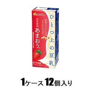 ひとつ上の豆乳 豆乳飲料 あまおう 200ml（1ケース12