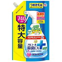 らくハピ アルコール除菌EXつめかえ 740ml アース製薬 ラクハピAジヨキンEXカエ740