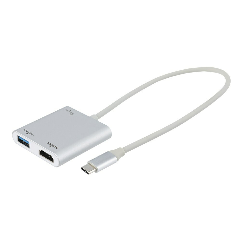 ナカバヤシ PD対応 USB Type-C ドッキングステーション （シルバー） UD-C03SL(2.0)