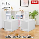 FC40-3030-2 天馬 【2個セット】フィッツケース 幅30cm 2個組(ホワイトクリア) フィッツケースFC40-3030 2個組ホワイトクリア [FC...