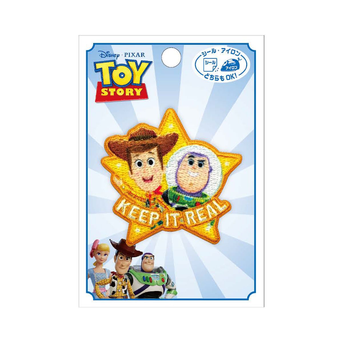 【返品種別B】□「返品種別」について詳しくはこちら□※実際の商品の色や素材が写真と異なる場合があります。◆アイロン・シールどちらもOK！　◆いろいろ使えるワッペンです。◆トイ・ストーリーのワッペンです。◆お子様の持ち物のワンポイントなどに♪■　仕　様　■本体サイズ(約)：幅60mm×縦56mm入数：1枚素材・・・・表面：ポリエステル、レーヨン、他・裏面：EVA系樹脂接着タイプ：シール・アイロン両用タイプ[MY6501MY480]パイオニアアウトドア＞手芸用品＞ソーイング関連＞ワッペン・ネーム