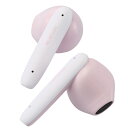 LBT-TWS17CSPN エレコム 完全ワイヤレス Bluetoothイヤホン(マカロン ピンク) ELECOM