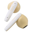 LBT-TWS17CSYL エレコム 完全ワイヤレス Bluetoothイヤホン(マカロン イエロー) ELECOM