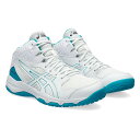 1064A006-109-23.0 アシックス ジュニア バスケットボールシューズ DUNKSHOT MB 9（White/Lagoon・サイズ：23.0cm） asics