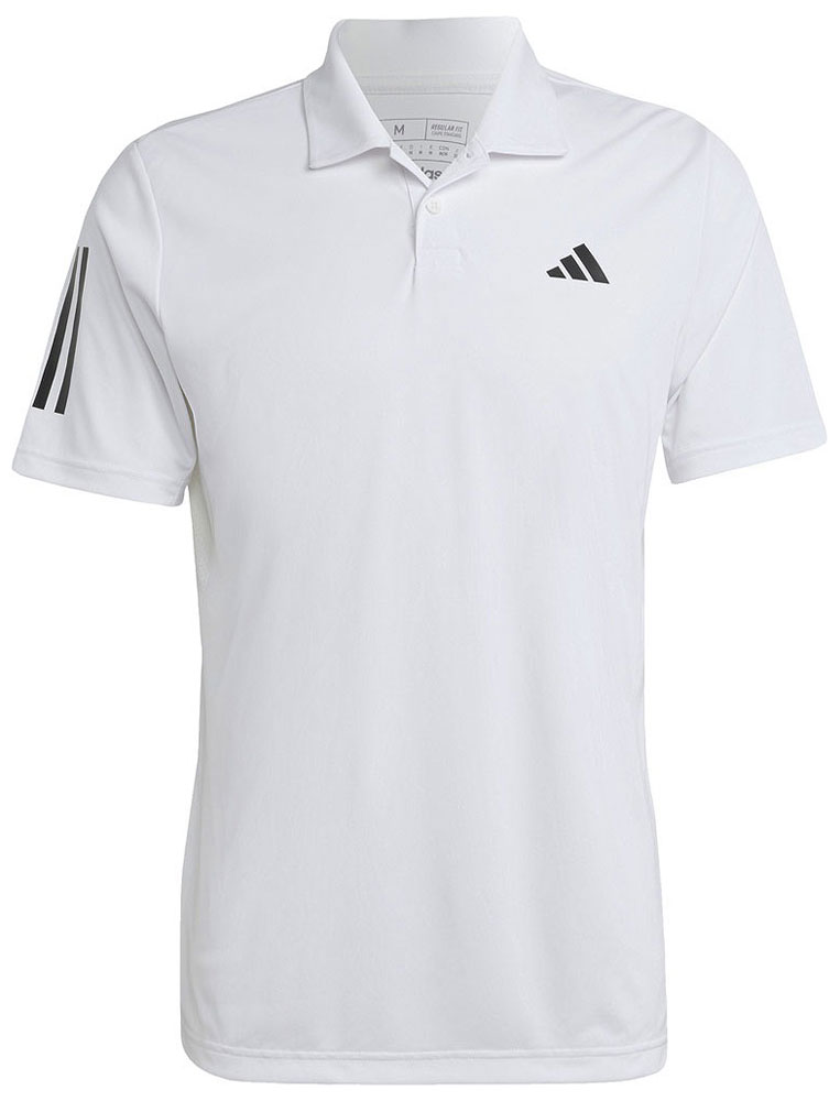 MLE71-HS3268-J/S アディダス クラブ スリーストライプス テニス ポロシャツ(ホワイト・サイズ：J/S) adidas メンズ