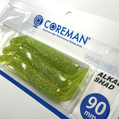 アルカリシャッド 90mm 6本入( 067 ライムチャート) コアマン アルカリシャッド 90mm 6本入( 067 ライムチャート) COREMAN 旧名称CA-06デカカリシャッド