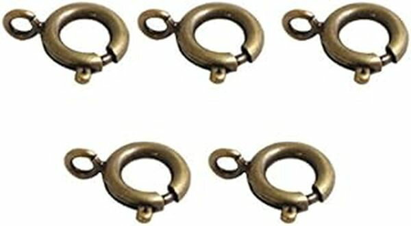 NBK カン付き引輪 10個入（アンティークゴールド） KE541-AG