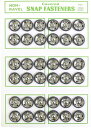 FSLK14-75 NBK シルクスナップボタン 36個入(濃グレー・φ14mm)