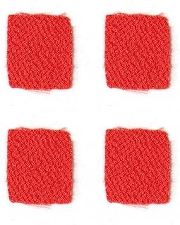 S50CH16-23 NBK カット済つまみ細工用一越ちりめん 無地 30枚入（23緋色・16×16mm）