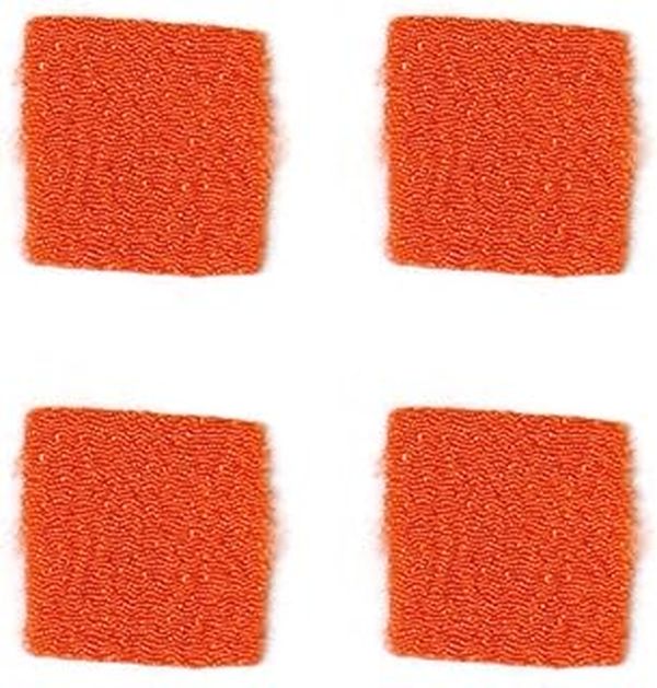 NBK カット済つまみ細工用一越ちりめん 無地 30枚入（7蜜柑色・18×18mm） S50CH18-7