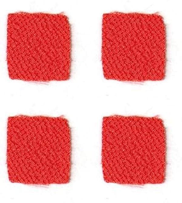 NBK カット済つまみ細工用一越ちりめん 無地 30枚入（23緋色・18×18mm） S50CH18-23