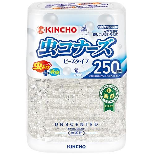 虫コナーズ ビーズタイプ 250日無香性 360g キンチョウ ムシコナ-ズビ-ズ250ニチムコウ