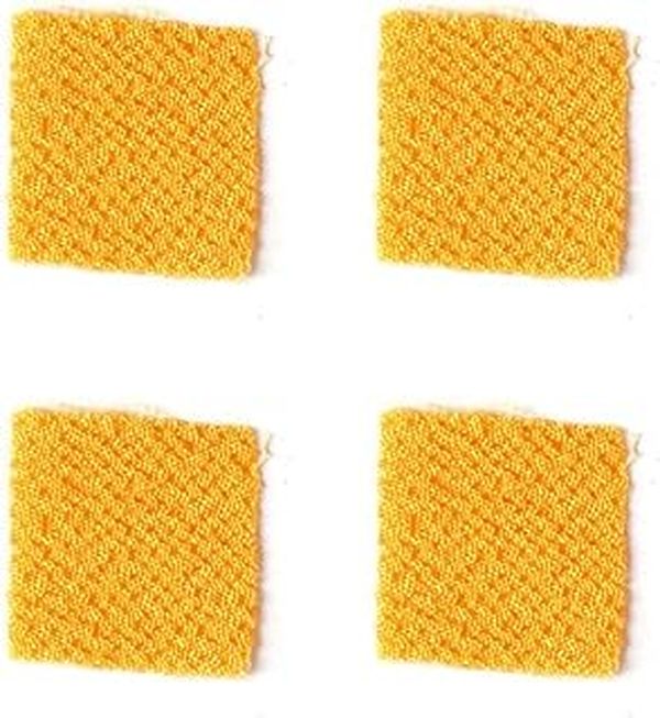 NBK カット済つまみ細工用一越ちりめん 無地 30枚入（21黄・20×20mm） S50CH20-21