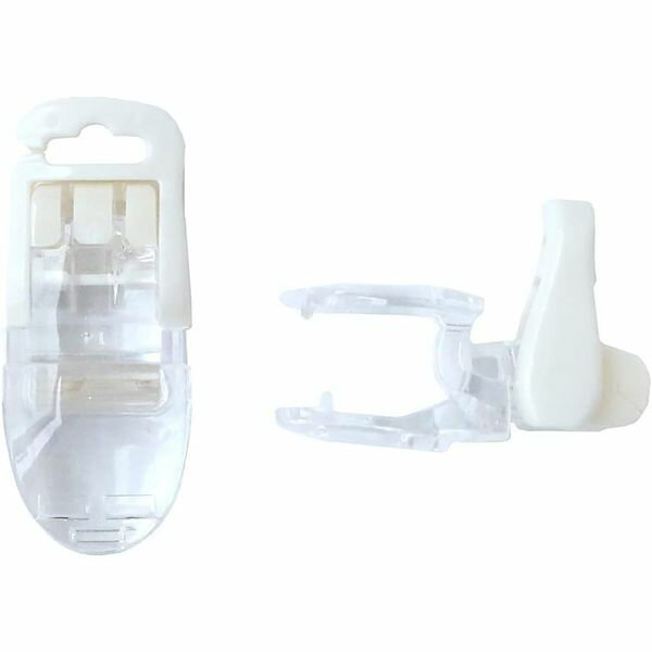 NBK フィッシュクリップ 16個入（クリア×白） AMF1-I-16