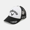 C24990103-1011 キャロウェイ メンズ メッシュキャップ（ブラック/ホワイト・サイズ：フリー） CALLAWAY　24SS　TOUR A MESH CAP 24 JM