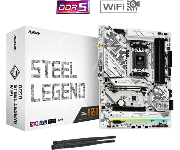 ASRock（アスロック） ASRock B650 Steel Legend WiFi マザーボード B650STEELLEGENDWIFI