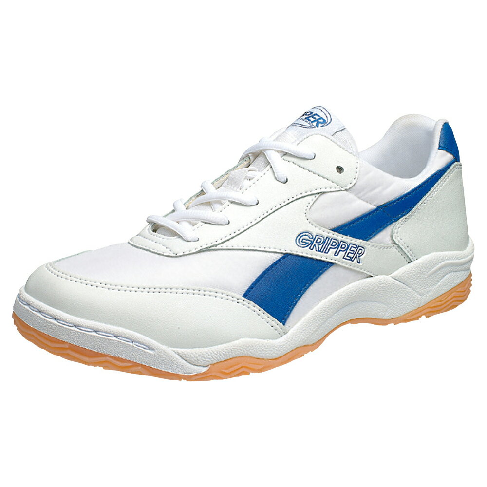 AGP34WH/BL170 グリッパー 体育館履き アサヒグリッパー34（ホワイト/ブルー・サイズ：17.0cm） 体育館シューズ