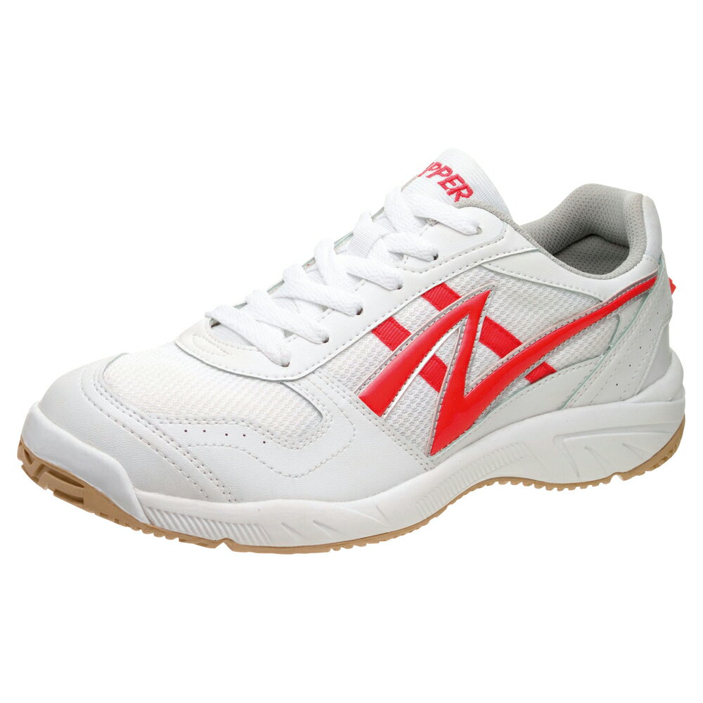 AGP37WH/RD230 グリッパー 体育館履き アサヒグリッパー37（ホワイト/レッド・サイズ：23.0cm） 体育館シューズ