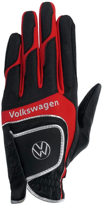 フォルクスワーゲン メンズ 合皮ゴルフグローブ 左手用(ブラック・サイズ：L/25〜26cm) VWGL-2651-BK-L Volkswagen