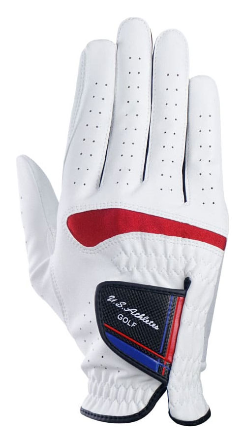 U.S.アスリート メンズ ゴルフグローブ 右手用(ホワイト・サイズ：M/23～24cm) USGL-3654-WH-M U.S.Athletes