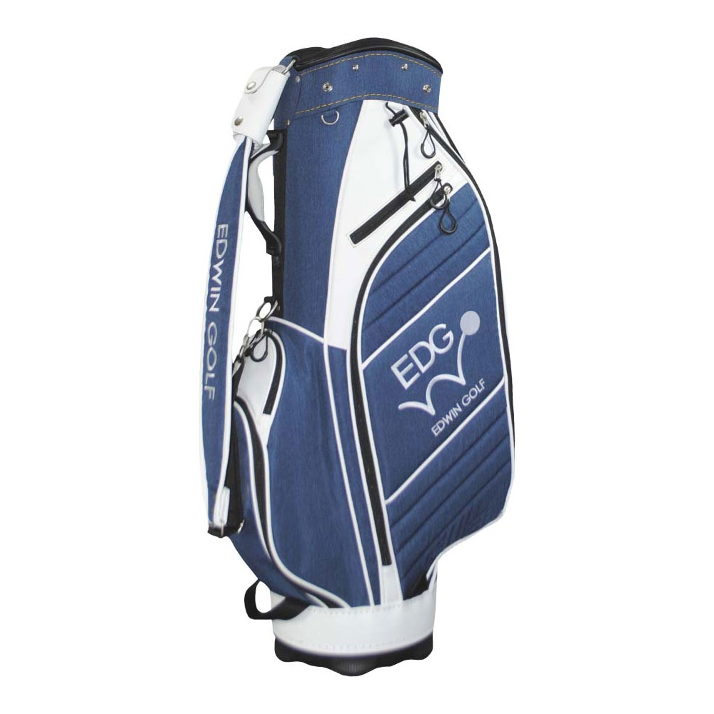 EDWIN GOLF キャディバッグ(ネイビー・9.5型/47インチ対応) EDCB-3478-NV
