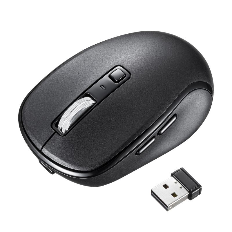 サンワサプライ 静音Bluetoothワイヤレスマウス（充電式・5ボタン）（ブラック） MA-WBBS519BK