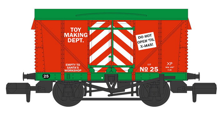 ［鉄道模型］PECO (N) PENR-2008XM イギリス国鉄木製貨車 ”クリスマス サンタのワークショップ”