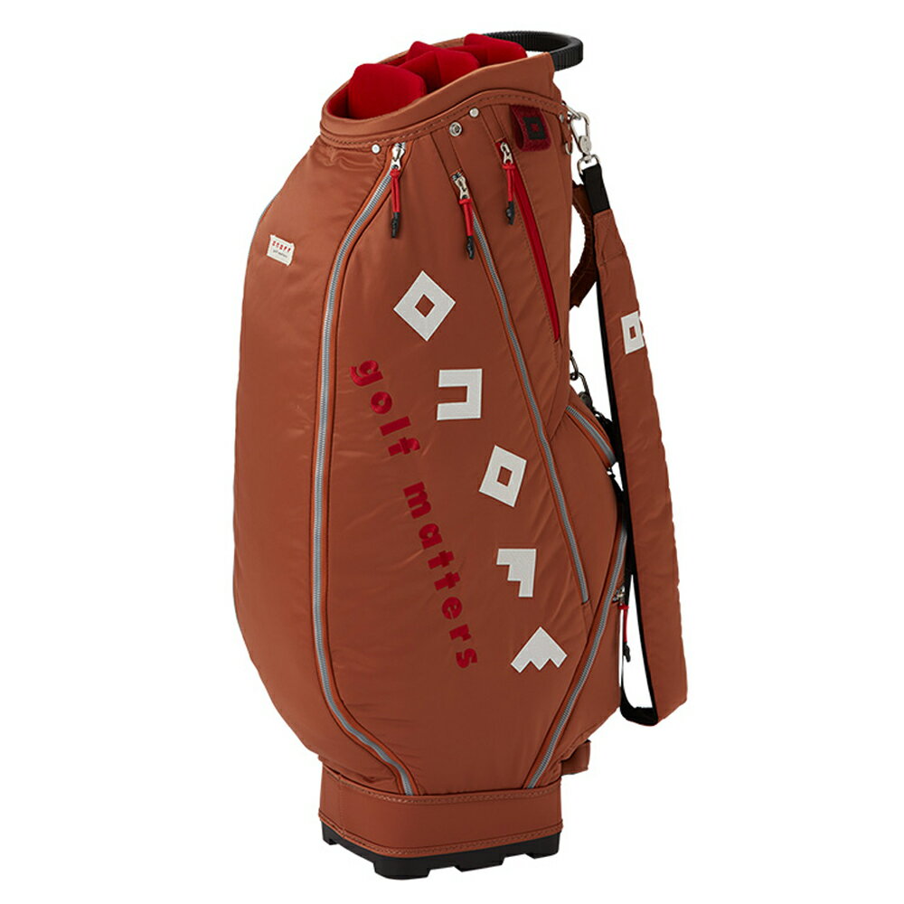 OB362475 オノフ キャディバッグ (テラコッタ・9型・47インチクラブ対応) ONOFF Caddie Bag