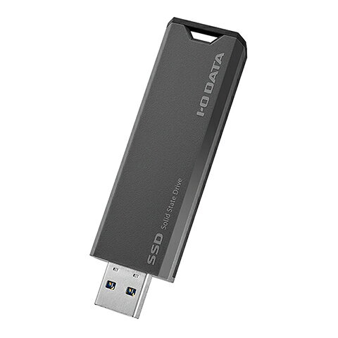 I/Oデータ USB 10Gbps（USB 3.2 Gen2）対応 スティックSSD 1TB（グレー×ブラック） SSPS-US1GR