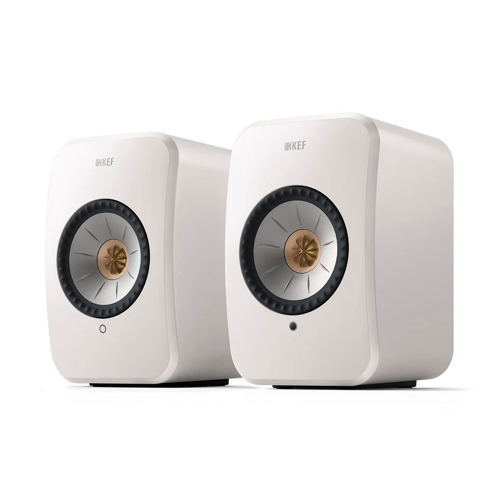 LSX2-MIN-WHITE(ペア) KEF ワイヤレスHiFiスピーカー（ミネラルホワイト）【ペア】 KEF