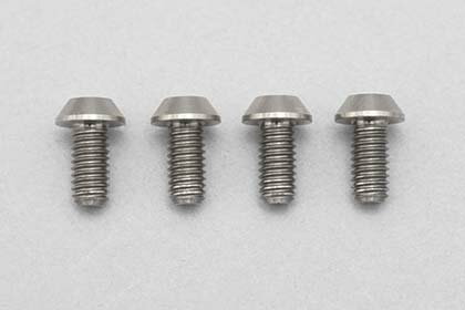 ヨコモ 高精度切削 チタン製 ボタンヘッド ソケットスクリュー M3x6mm 4pcs.【RP-041-06A】 ラジコンパーツ