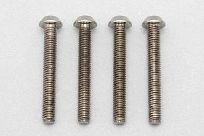 ヨコモ 高精度切削 チタン製 ボタンヘッド ソケットスクリュー M3x22mm 4pcs.【RP-041-22A】 ラジコンパーツ