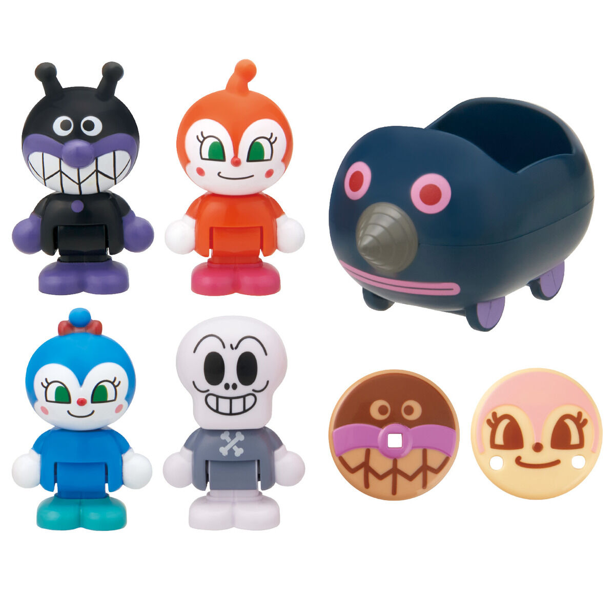 バンダイ アンパンマンはじめてハウスドール もぐりんで出発!ばいきんまんセット それいけ!アンパンマン