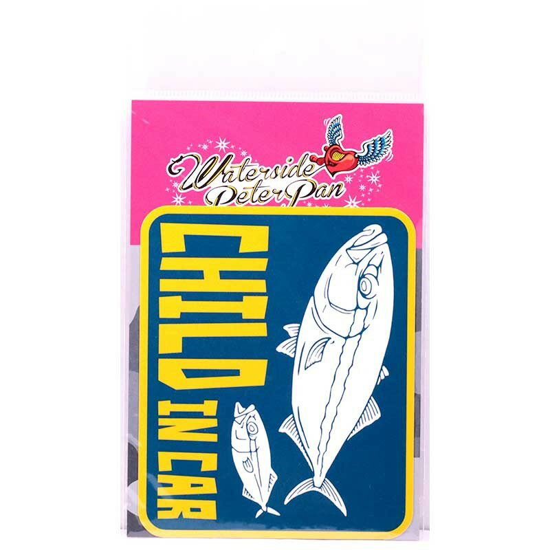 ウォーターサイドピーターパン ORIGINAL CAR STICKER 91×110mm(CHILD IN CAR/ブリ) ORIGINAL CAR STICKER 91×110mm(CHILD IN CAR/ブリ) ウォーターサイドピーターパン オリジナルカーステッカー(4)