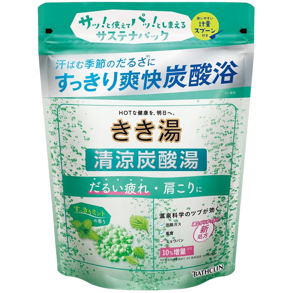 きき湯清涼炭酸湯 すっきりミントの香り 360g バスクリン