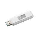 エレコム|ELECOM USB3.2(Gen1)対応 USBメモリ スライド式 ストラップホール付 セキュリティ機能対応 128GB(ホワイト) MF-SSU3128GWH(2)