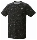 YO-10596-007-M ヨネックス ユニセックス ゲームシャツ（フィットスタイル）（ブラック・サイズ：M） YONEX
