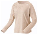 YO-16713-194-O ヨネックス レディース ロングスリーブTシャツ(サンドベージュ・サイズ:O) YONEX(4)