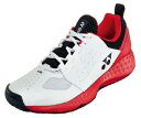 YO-SHT106-114-24.0 ヨネックス ユニセックス テニスシューズ パワークッション106(ホワイト/レッド・24.0cm) YONEX クレー・砂...